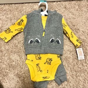 Carter’s 3 months Hoodie fall/winter outfit *NWT*